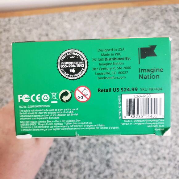 Crayola Remote Controlled Multi-Color LED Bulb. New. Open Box - Picture 2 of 6